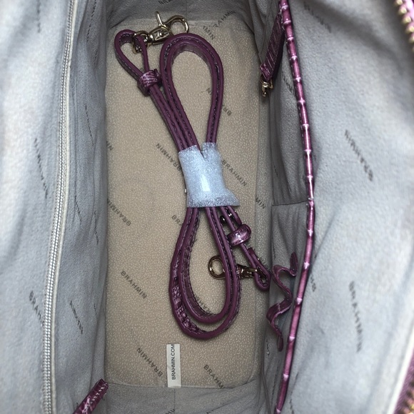 Brahmin Duxbury Satchel Tea Rose & Wallet SET - Picture 6 of 11